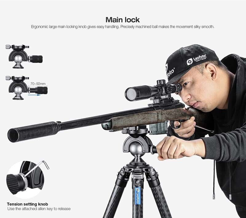 Leofoto MH-60 Magic Ball Head w Handlebar Control Arca s