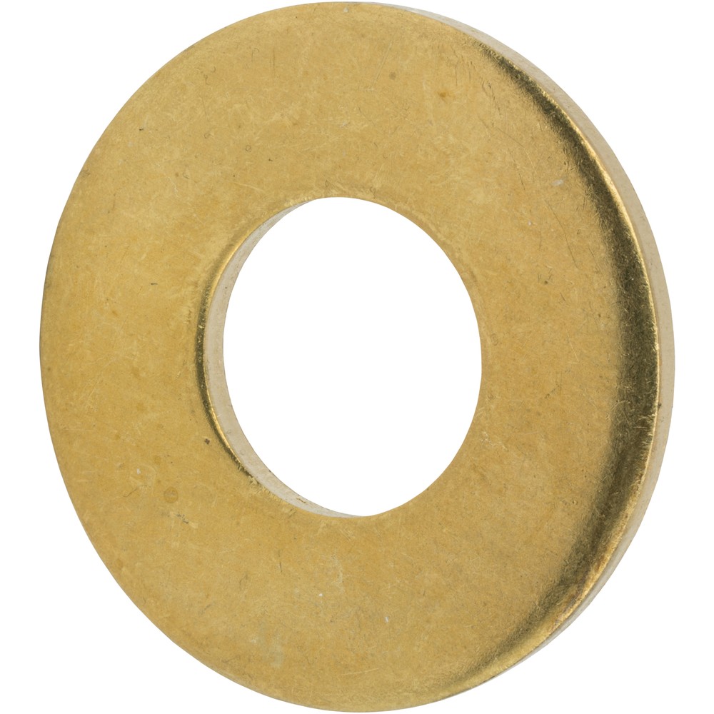 1/4" Solid Brass Flat Washers Commercial Standard Grade 360 Qty 100