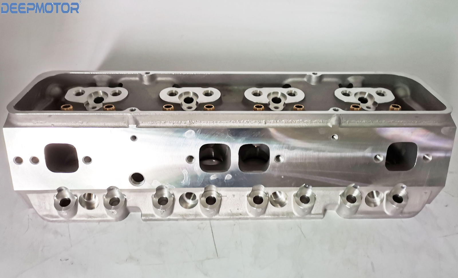 Deepmotor SBC Small Block Chevy 350 400 Aluminum Bare Cylinder Head Angle Plug