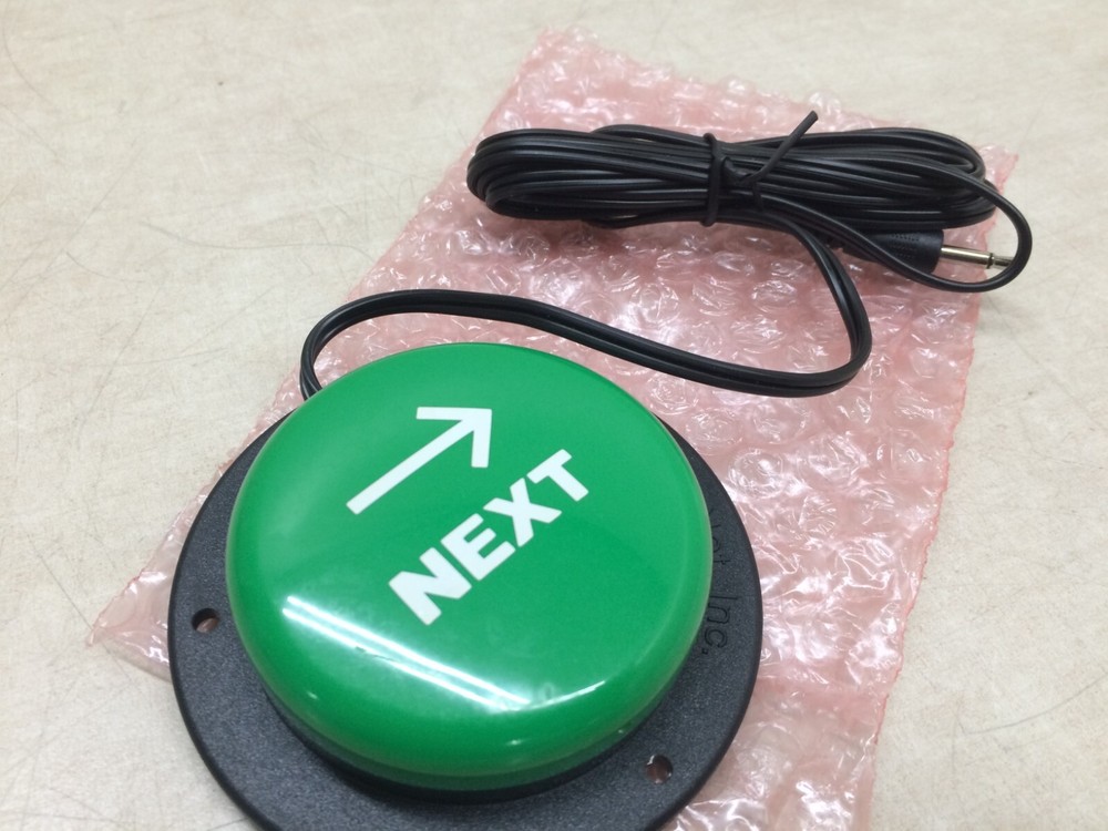 Green "Next" Button Ablenet Jelly Bean Switch Mechanical Special Color Access