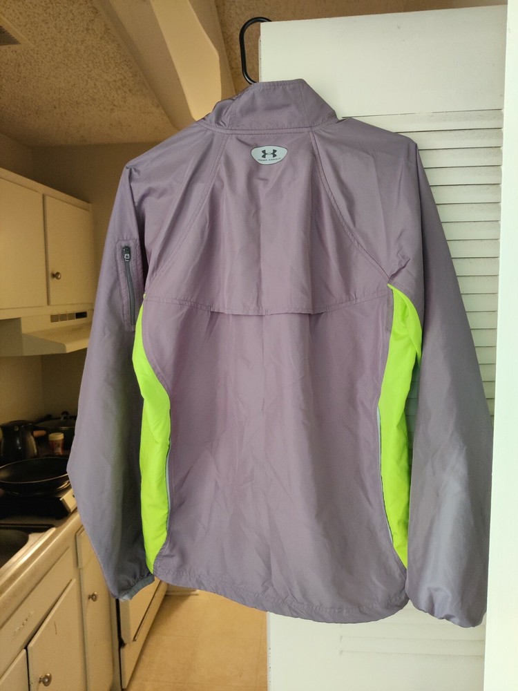UNDER ARMOUR Mens Windbreaker Jacket Size Small, Gray