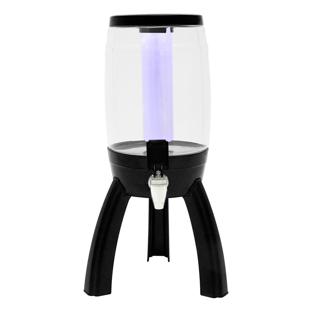 Modern style beer barrel black suitable for bars, restaurants