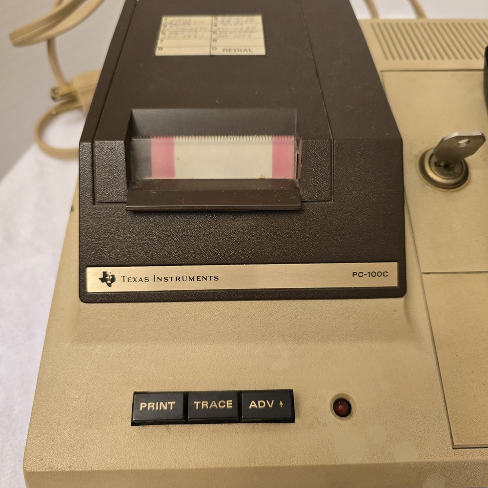 TI-59 & PC-100C Printer Station Vintage Calculators TECH TESTED Working