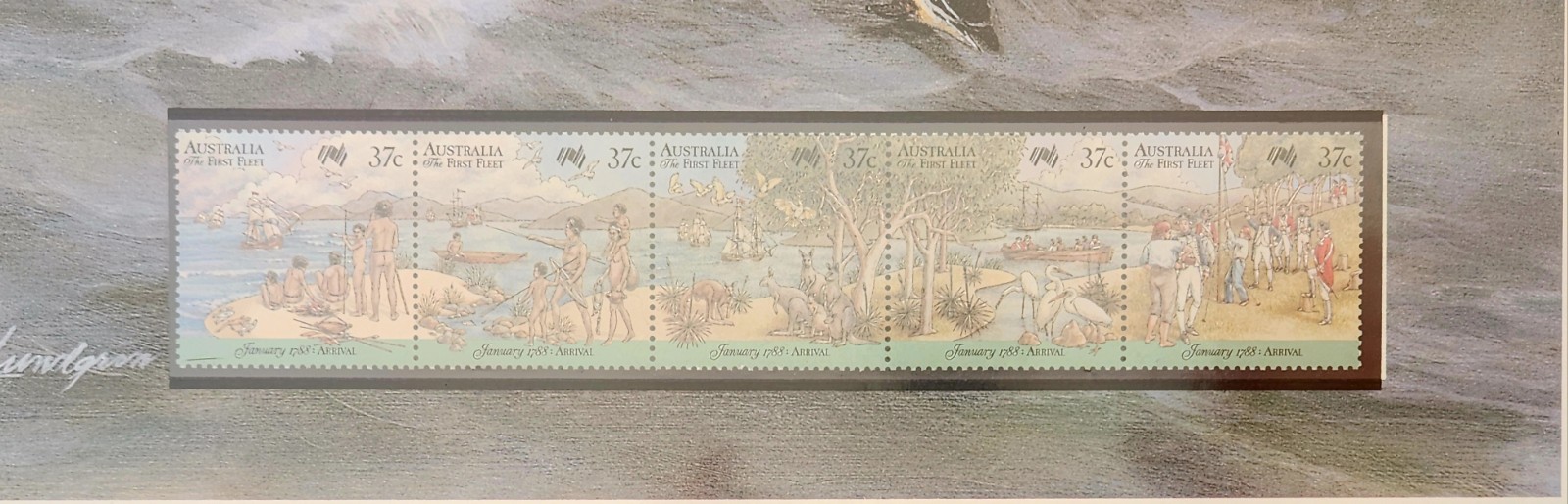Stamps - The Arrival Of Australia's First Fleet - Bicentennial Stamp Album
