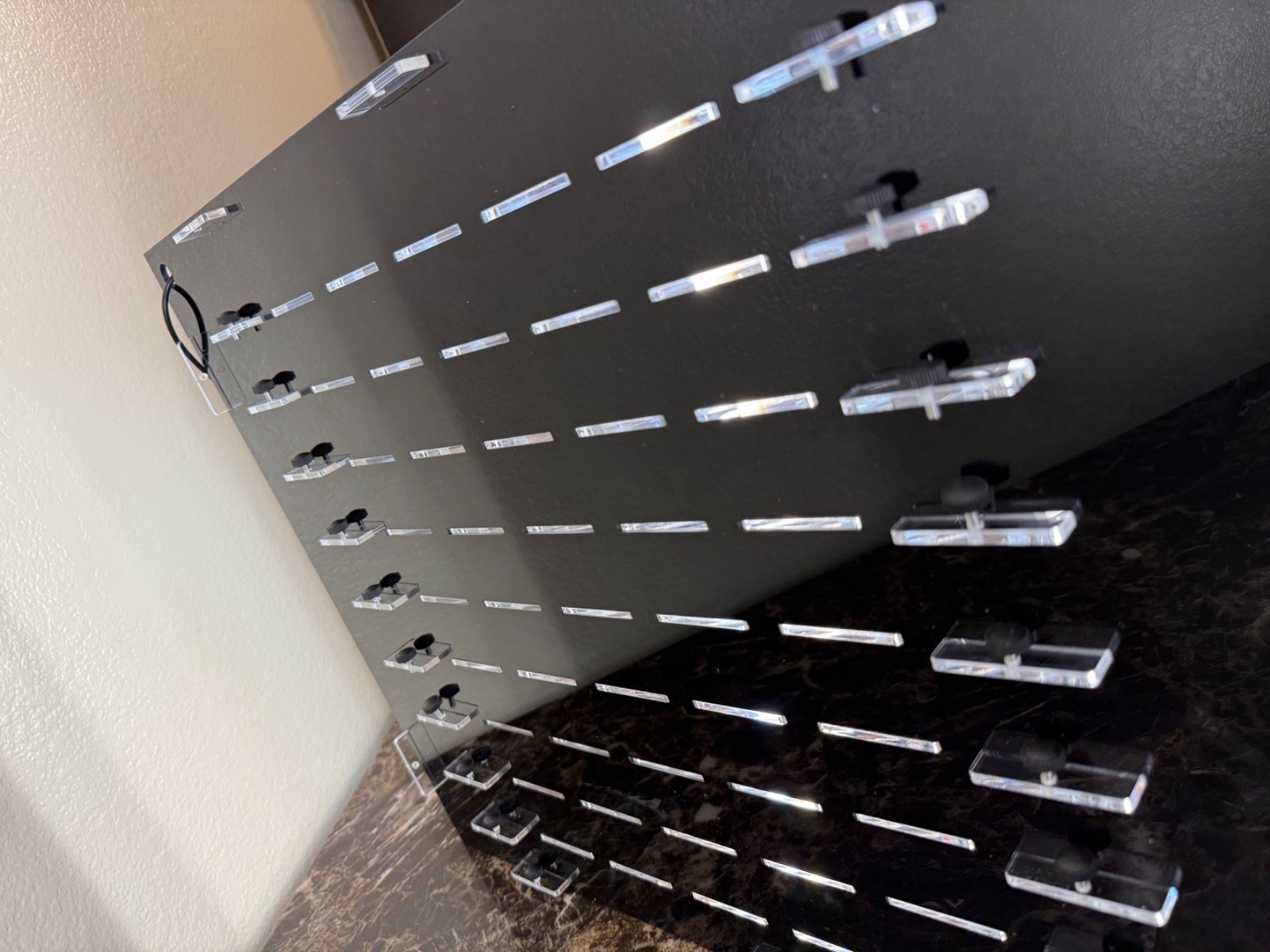 Acrylic standing display case fits 63 cars ( fits 1:64 Hot Wheels , Matchbox)