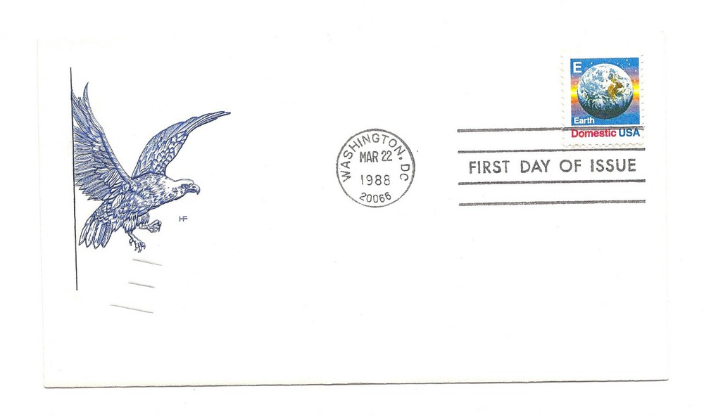 2277 'E' (25c) Earth Farnam, HF, FDC