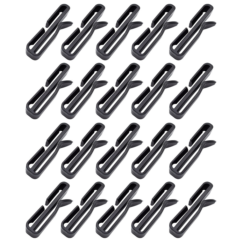 20xQuick-Slip Keeper Buckle Clip MolleTactical Backpack Adjust Webbing Strap 1''