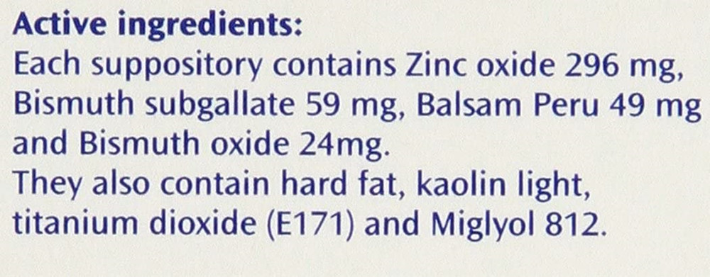 Anusol Suppositories 12