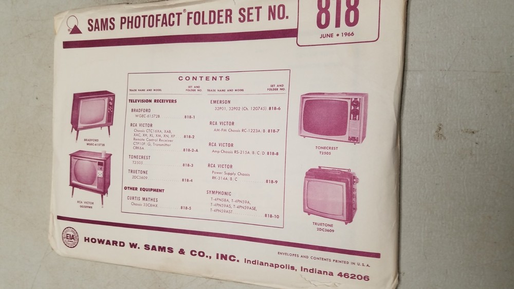 Sams Photo Fact Set 818 6/66 Complete (D)