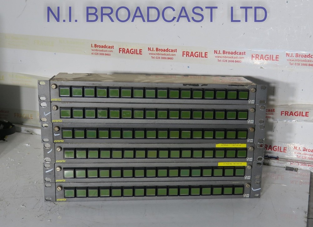 Evertz cp1000e ethernet router control matrix panel
