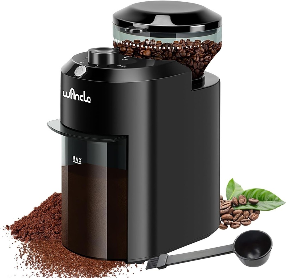Electric Burr Coffee Grinder - Adjustable with 28 Precise Grind Settings for ...