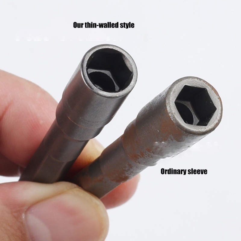 8mm Thin Wall Hexagonal Impact Socket Wrenches for Automotive Applications