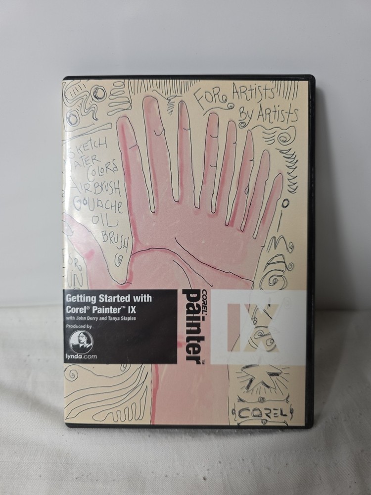 Lynda Getting Started with Corel Painter IX 9 Graphic Designer 2004 Training DVD