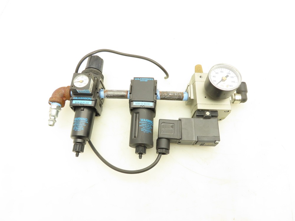 Wilkerson SMC B08-02-FLG0 Pneumatic Filter Regulator Soft Start Valve Assembly