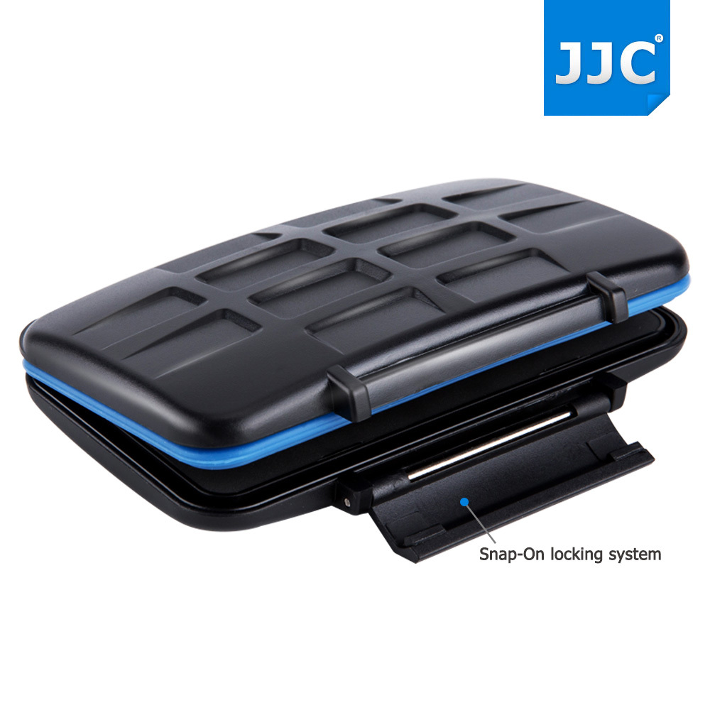 JJC Water-resistant Memory Card Case for 6SD+6MSD+2SIM+2Micro SIM+2Nano SIM card