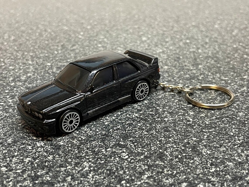 BMW E30 M3 Black Keychain Hot Wheels Matchbox