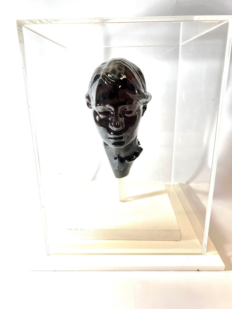 JOSEPH MARR LICORICE LAURA HEAD SCULPTURE