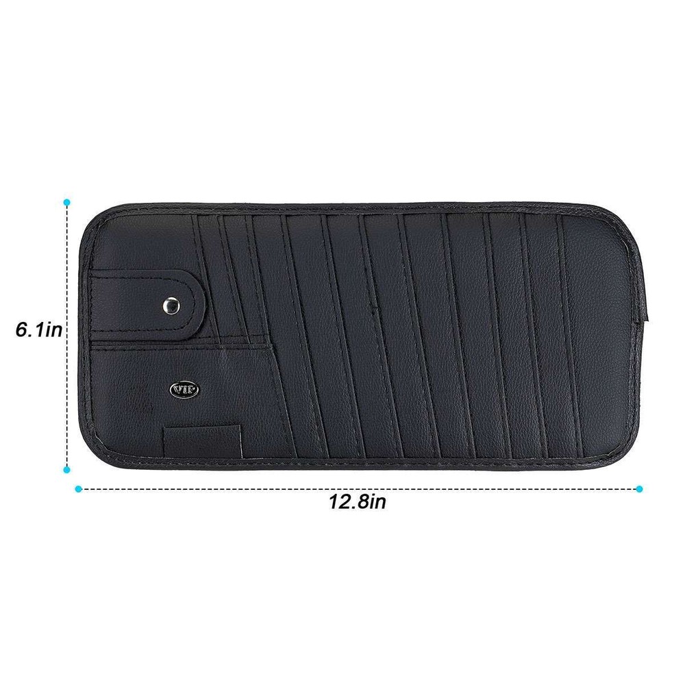 Car CD Holder, DVD Vehicle Visor Storage Organizer, Large Capacity CD Visor Case