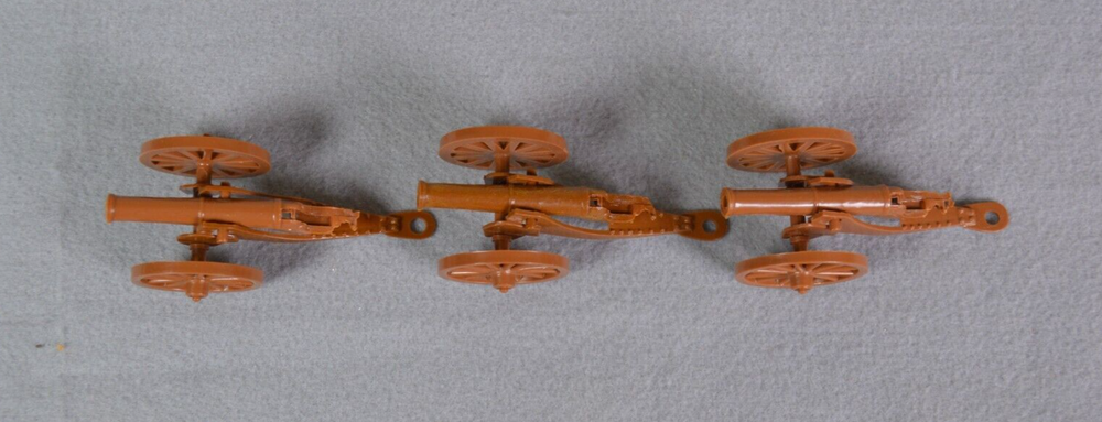 Marx 54mm Civil War Cannons Tan