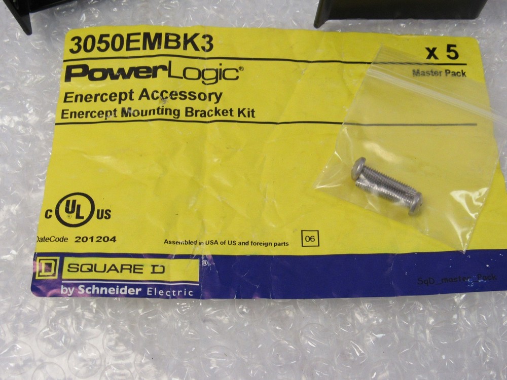 NEW SQUARE D POWER LOGIC ENTERCEPT MOUNTING BRACKET KIT 3050EMBK3