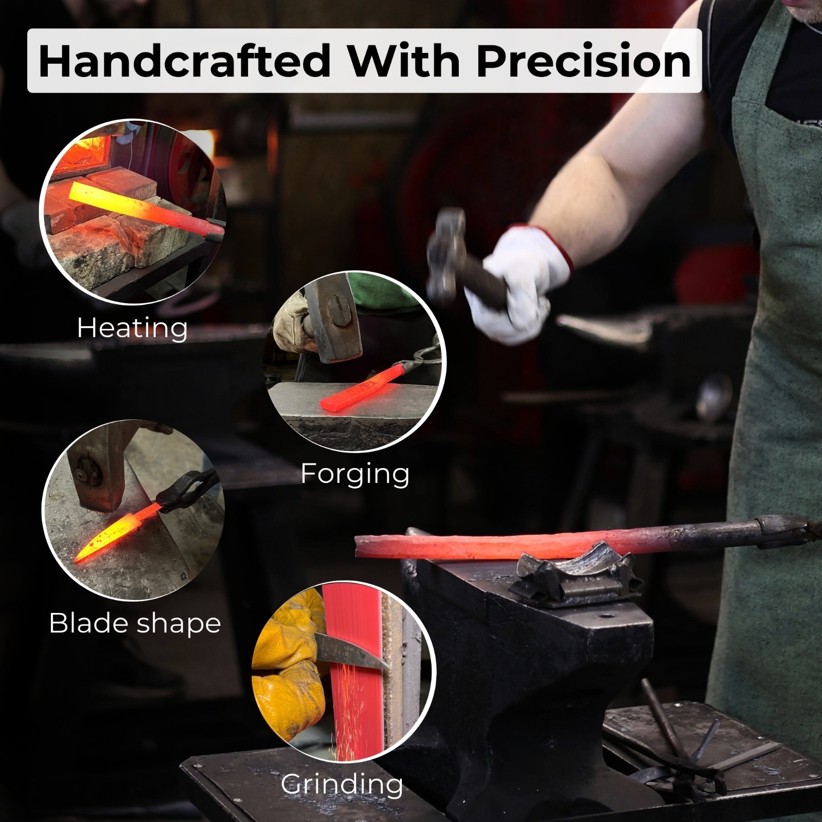 6'' Wood Carving Sloyd Knife 52100 Carbon Steel, Ash Handle, Leather Sheath