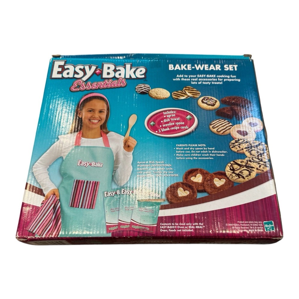 Easy Bake Oven Essentials Bakeware Set Striped Apron Set