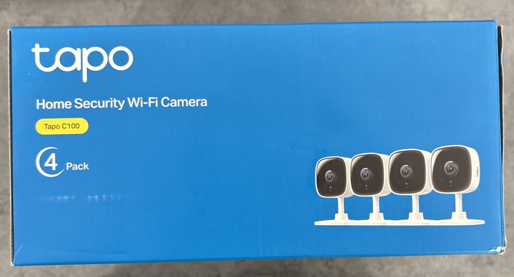 TP-Link Tapo C100 1080P Indoor Security Camera 4 Pack Night Vision