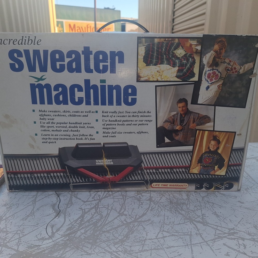 BOND Incredible Sweater Machine Sealed Attachments VHS New