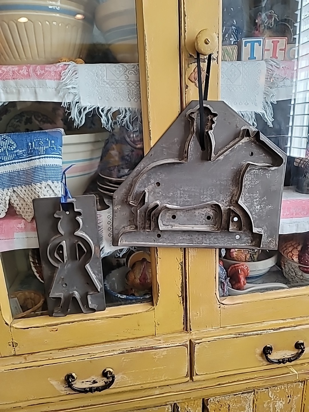 Antique Cookie Cutter Amish Man RARE Tin Handmade Pennsylvania LARGE 9 1/2×4 1/2