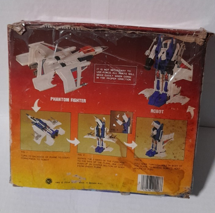 G1 Transformers Phantom F-15 Transistor Robots 1985 Black Variant Incomplete