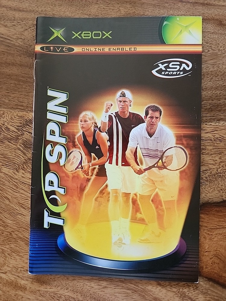 Top Spin (Microsoft Xbox, 2003) Manual