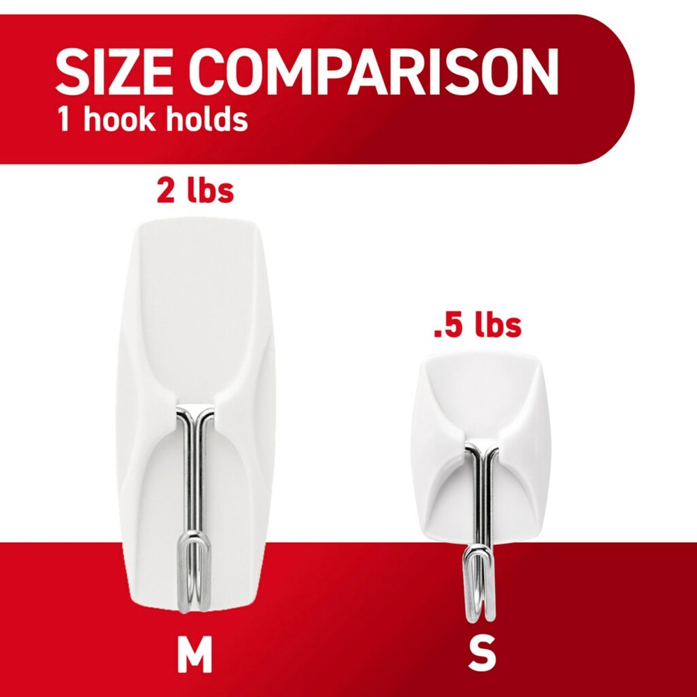 Command Small Wire Toggle Hooks, 32 Count, and 48 Strips, Damage Free Hanging Wa