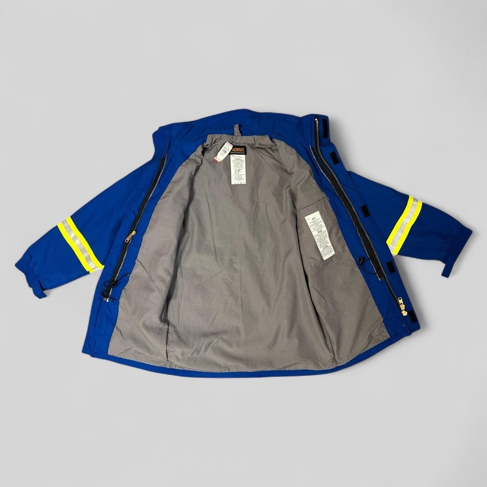 Firewall Flame Resistant Hi Vis Insulated Jacket Blue size Small
