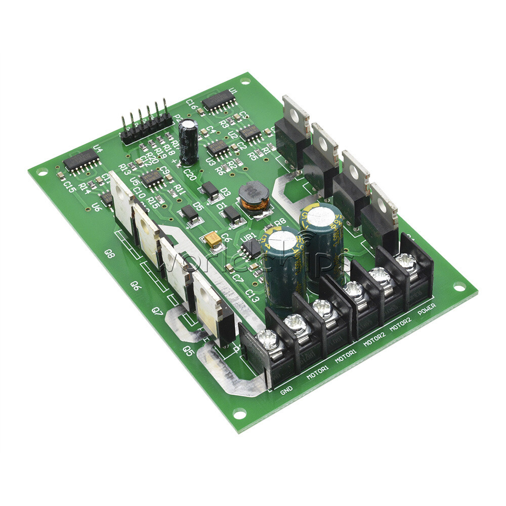 Dual DC Motor Driver Module board H-bridge MOSFET IRF3205 3-36V 15A