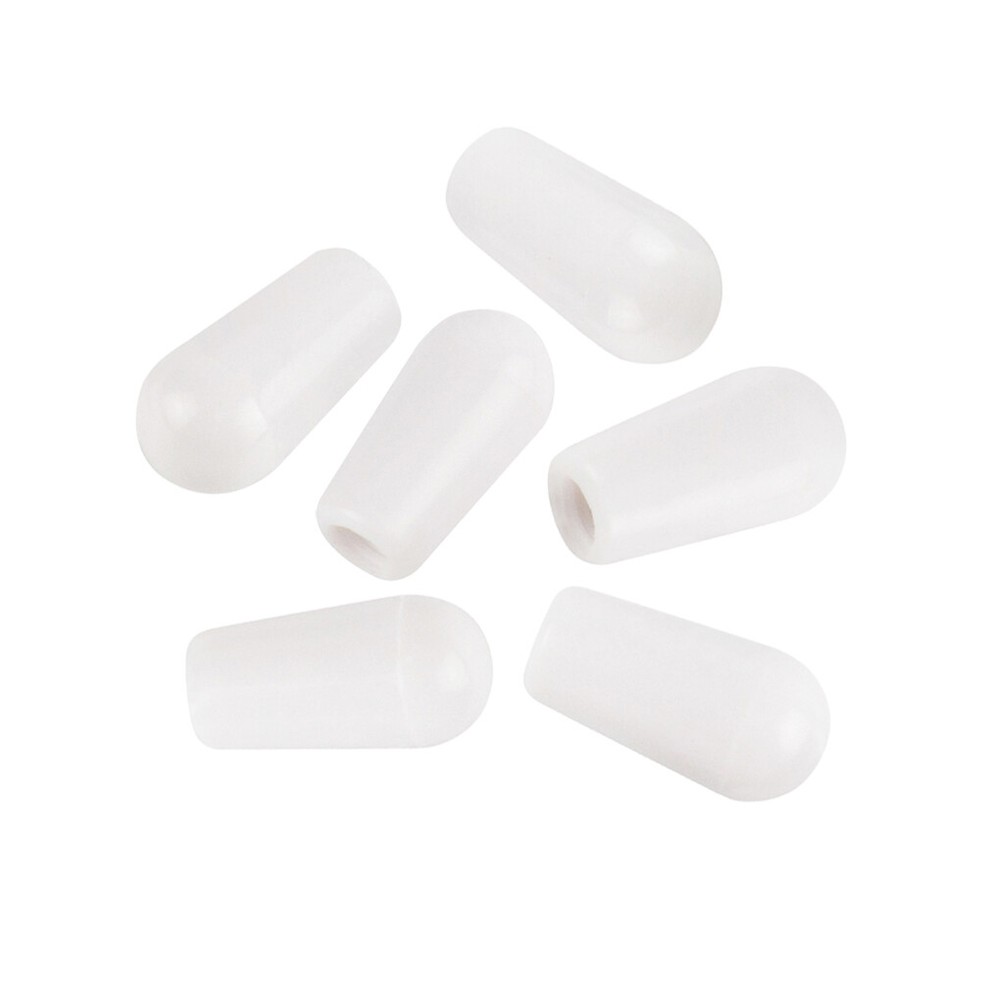 6 x Guitar 3 Way Toggle Tips 4mm Pickup Selector Knobs in 11 Colors Optional
