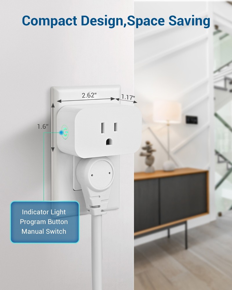 Dewenwils Dewenwils 2 Independent Remote Control Outlet Programmable Dual-use