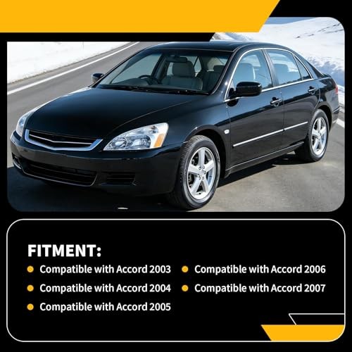 Driver Side Mirror Assembly Compatible with Accord 2003-2007 Non-Heated Left