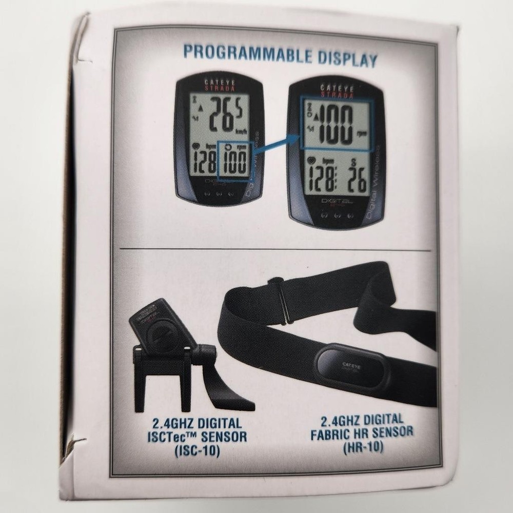 Cateye Strada Digital CC-RD430DW Bicycle Computer Mount Kit Black OPEN PACKAGE