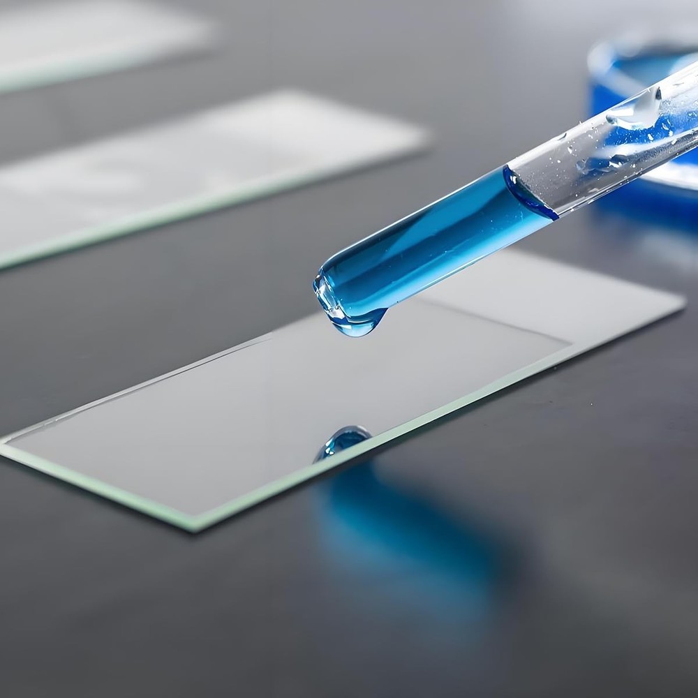 50 Blank Glass Microscope Slides + 100 Coverslips Ground Edge for Experiments