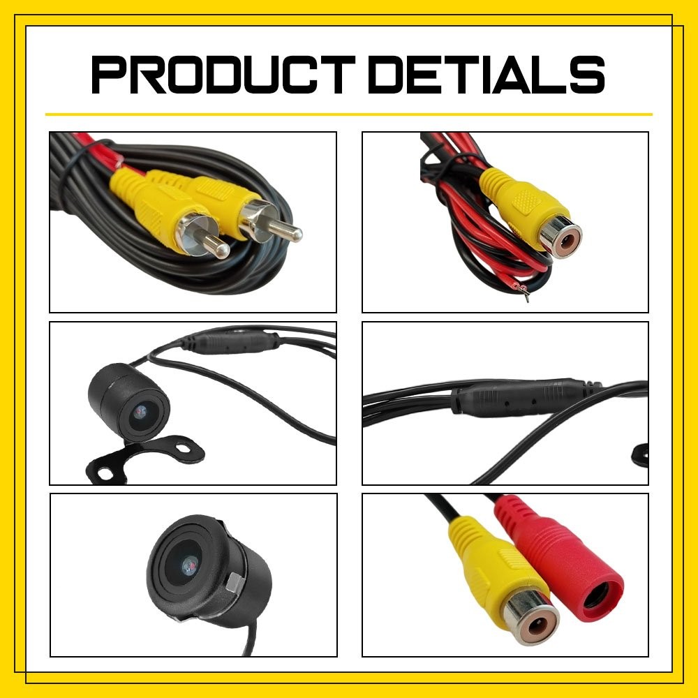 170° CMOS Front/Side/Rear View Reverse Backup Night Vision Parking Camera HD EOA