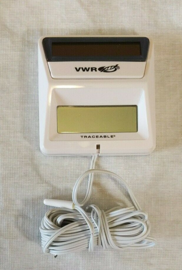 *NEW* VWR 61161-334 Traceable® Solar-Powered Thermometer + Sensor & Cable