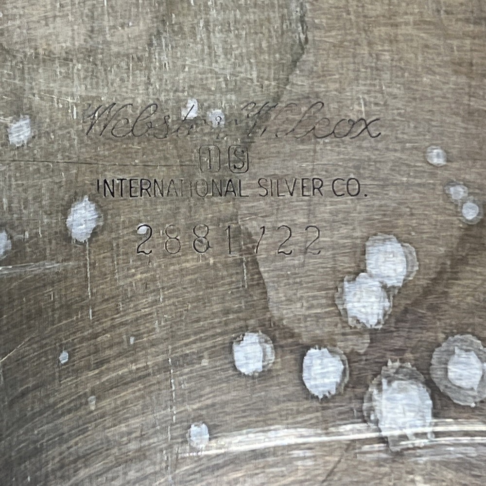 26" SHELL & SCROLL WEBSTER WILCOX PLATTER SILVERPLATE TRAY 2881