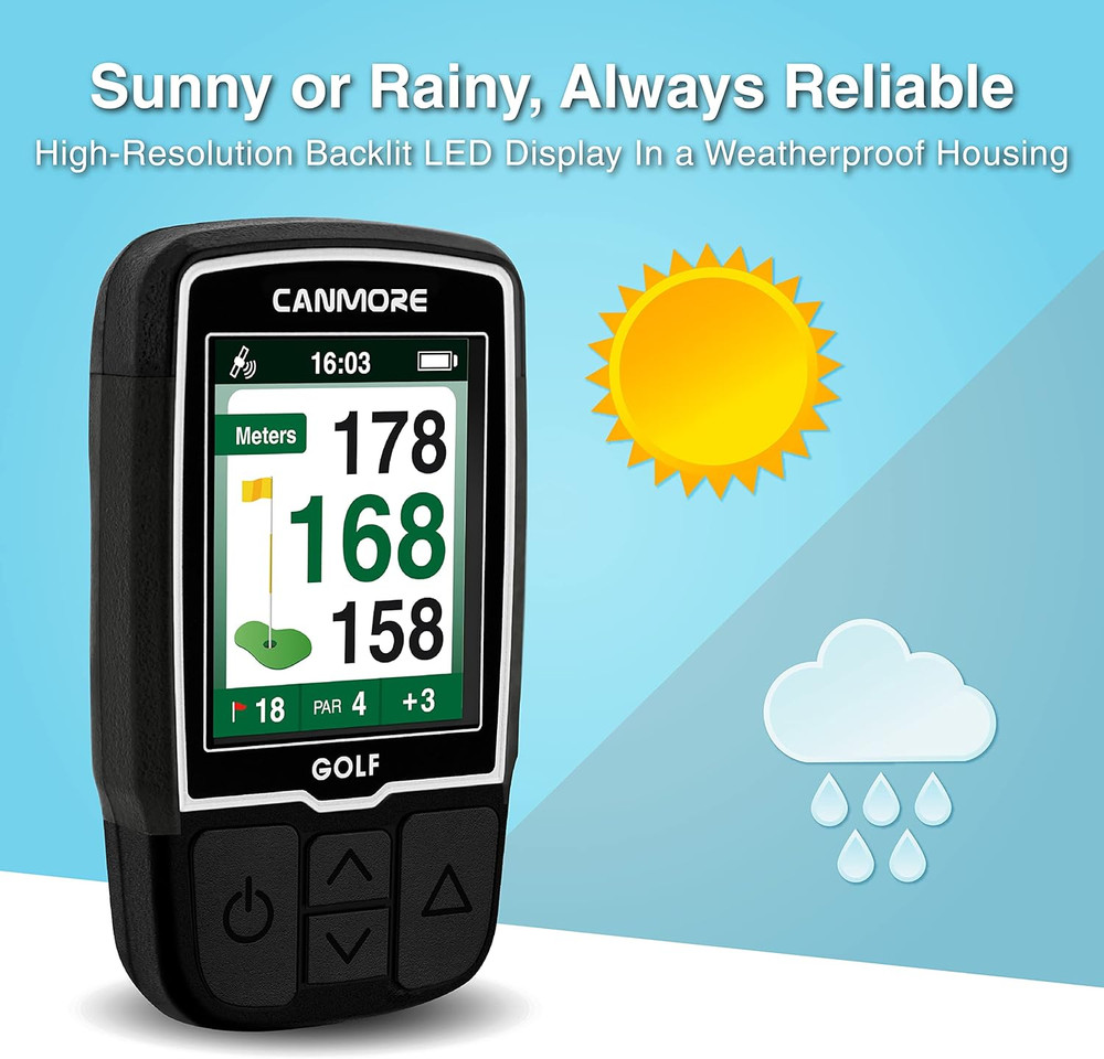 Preceding HG200 Handheld GPS Golf Device (Black_Preceding)
