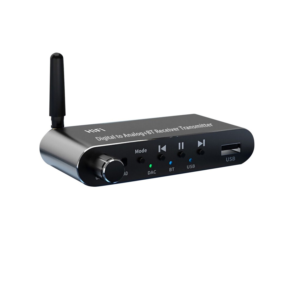 Type-C Bluetooth 5.1 Digital to Analog RCA Audio Adapter Receiver Transmitter