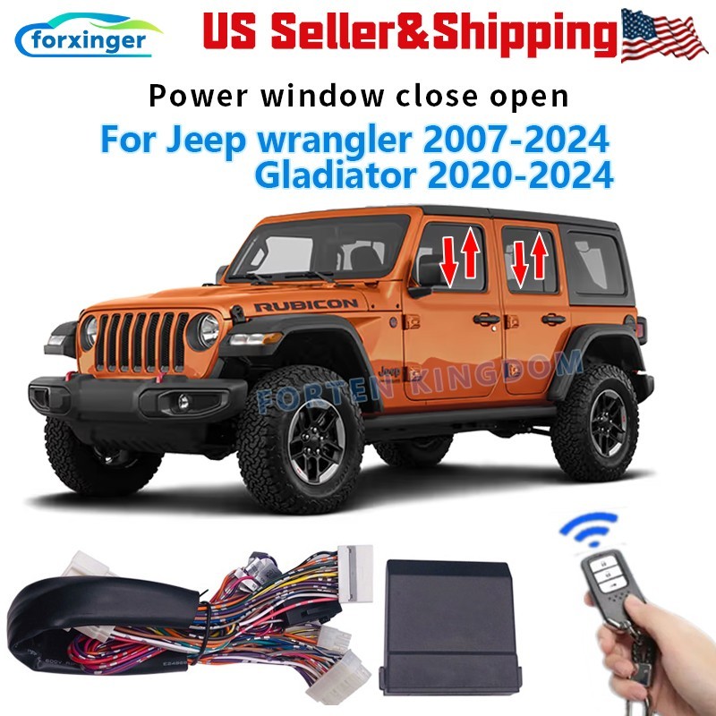 HUD Speedometer & Remote Window Module Combo for Jeep Wrangler/Gladiator 07-24