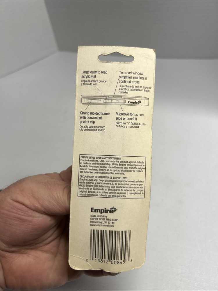 Empire USA 5” Pocket Level Tool. 2