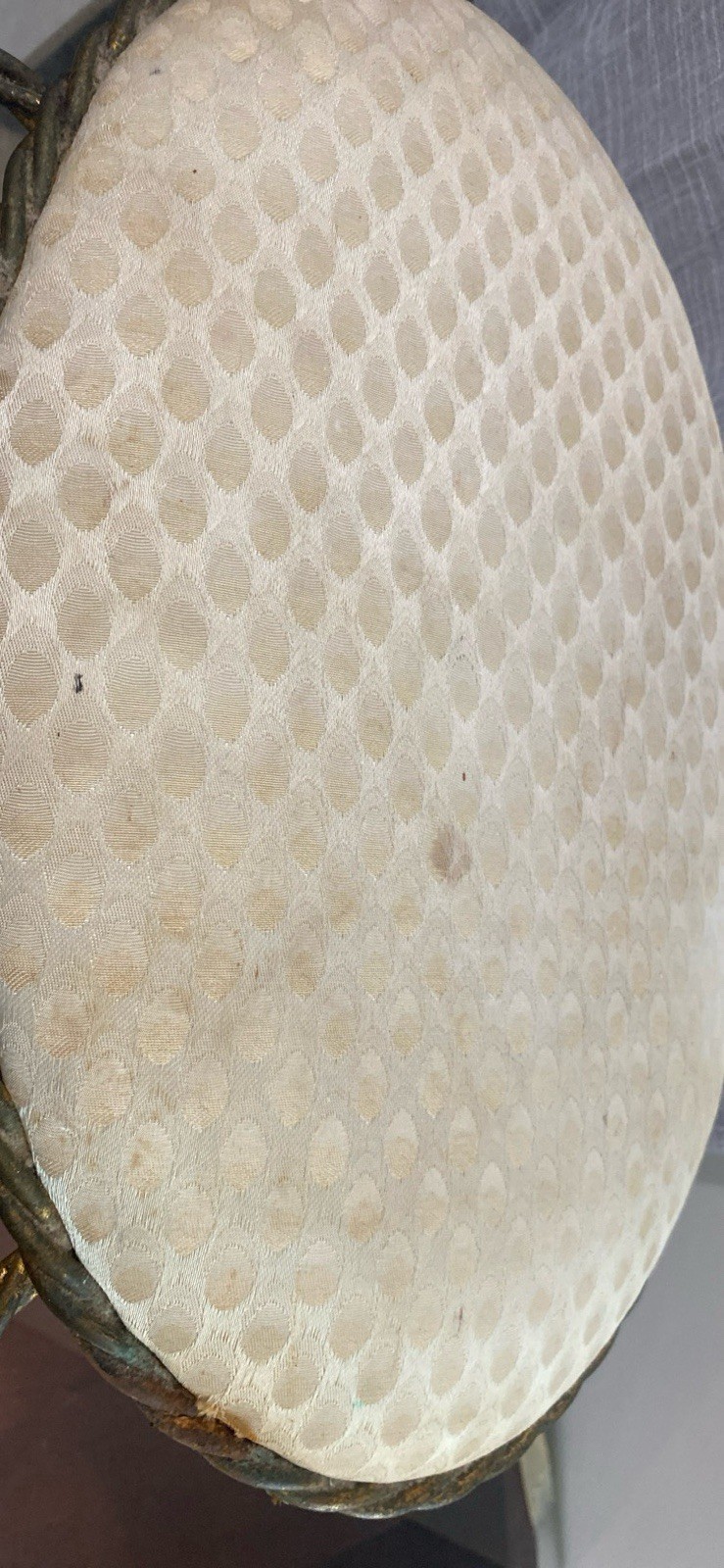 RARE EUC 1960s Hollywood Regency Gold Gilt Tassel Footstool Edward P Paul & Co