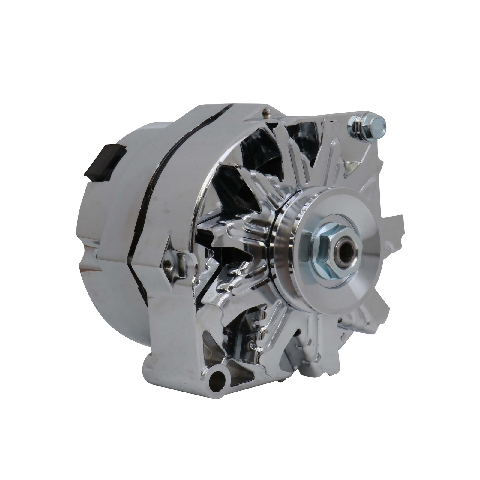 Alternator For 110Amp Chrome 1 Wire Self Exciting Street Rod GM 305 350 BBC SBC