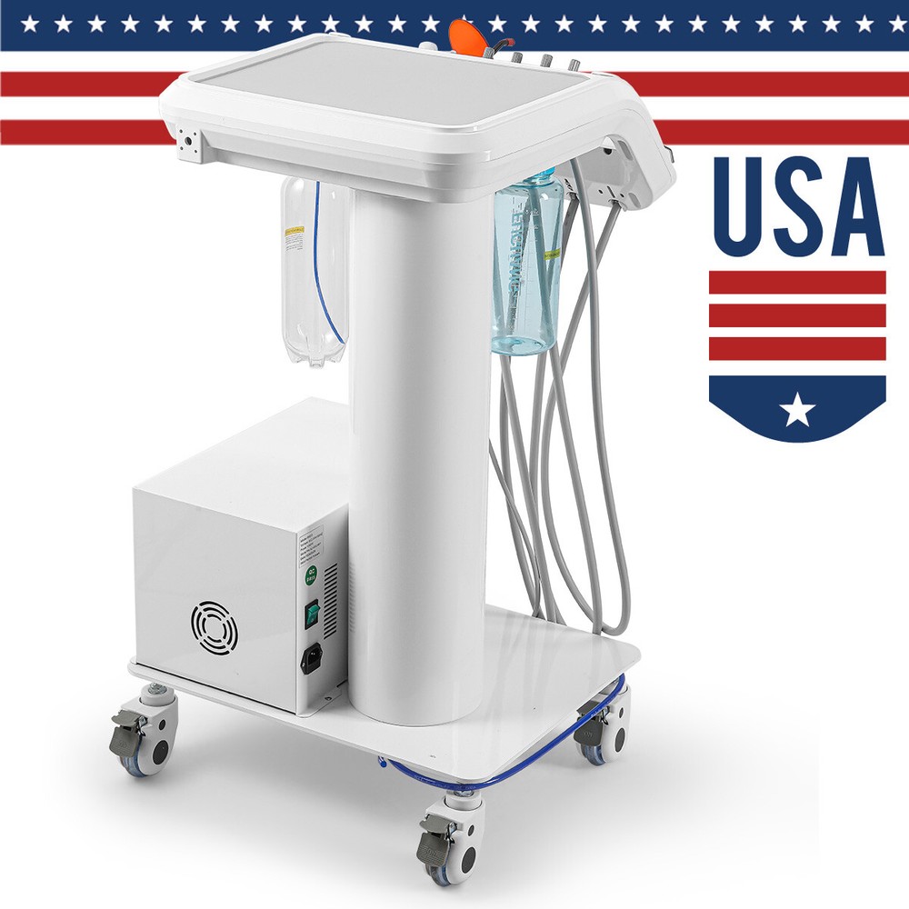 Portable Dental Mobile Unit with Air Compressor/E-generator LED Handpiece Kit