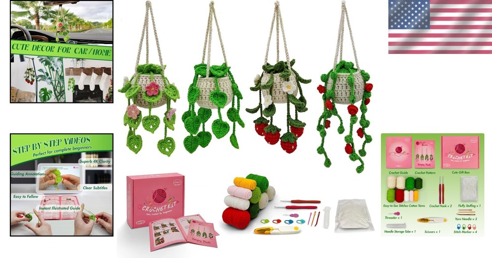Ultimate Crochet Kit for Beginners: Step-by-Step Video Tutorials & Tools
